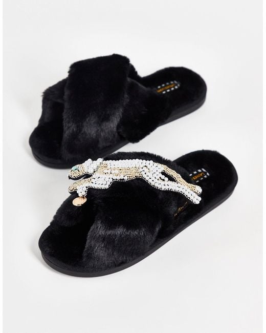 Cheetah slipper clearance
