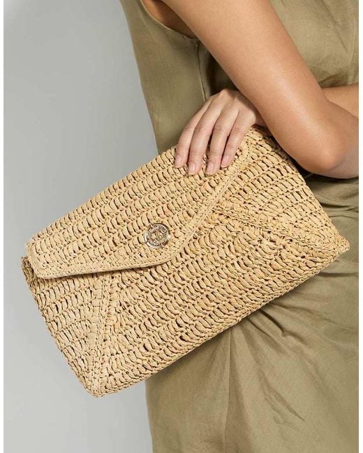 Dune Natural Essentials Clutch Bag