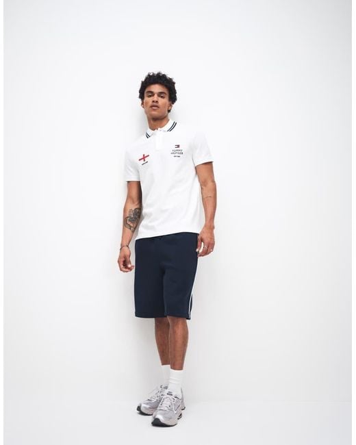 Tommy Hilfiger White World Cup England Polo Shirt for men