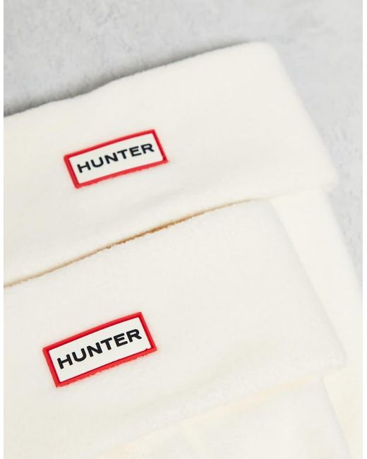 Hunter White Downpour Wellington Boot Socks