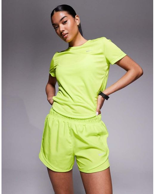 Nike Green Tempo Midrise 3 Inch Shorts