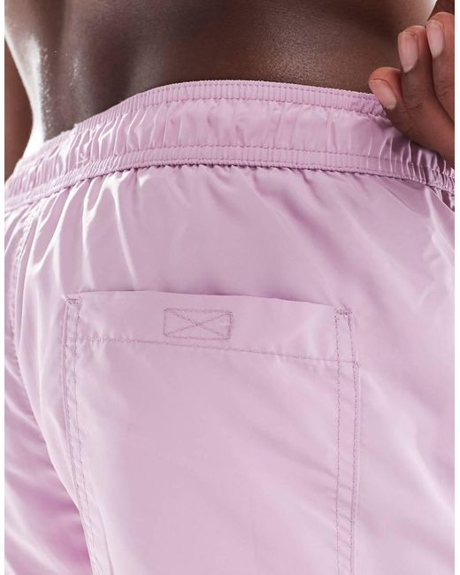 Bershka Pink Basic Swimshort for men