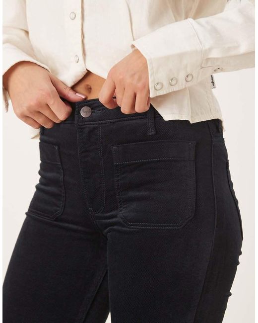 Wrangler Natural Cord Flares With Front Pockets