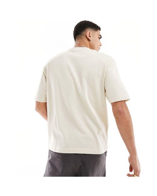 SELECTED White Oversized Boxy T-shirt for men