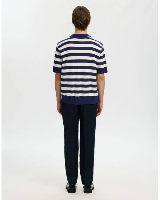SELECTED – polohemd in Blue für Herren