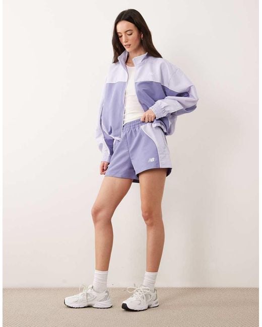 New Balance Purple Trackside Woven Jacket