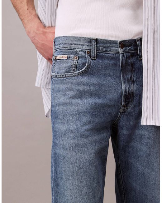 Calvin Klein Blue 90S Straight Jeans for men