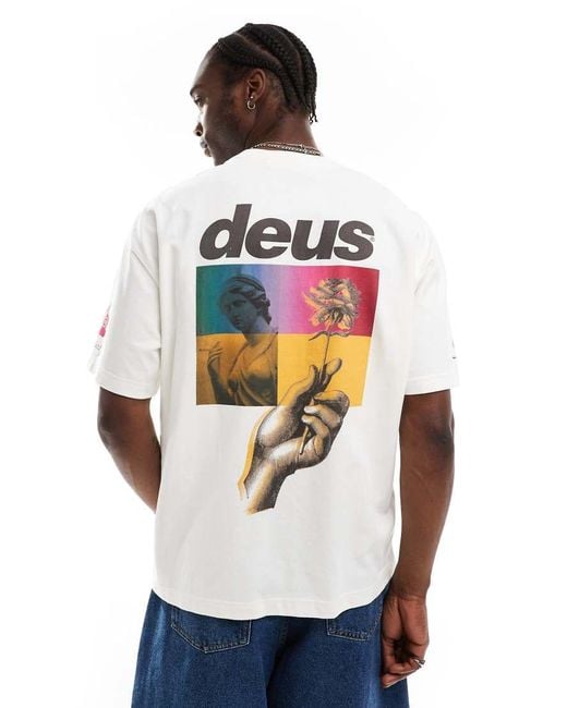 Deus Ex Machina White Dig U Heavyweight T-Shirt for men