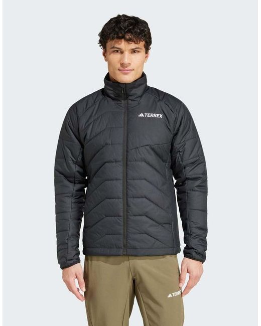 Adidas Gray Terrex Multi Synthetic Insulated Jacket for men