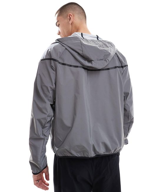Nike Gray Tech Woven Full Zip Jacket for men