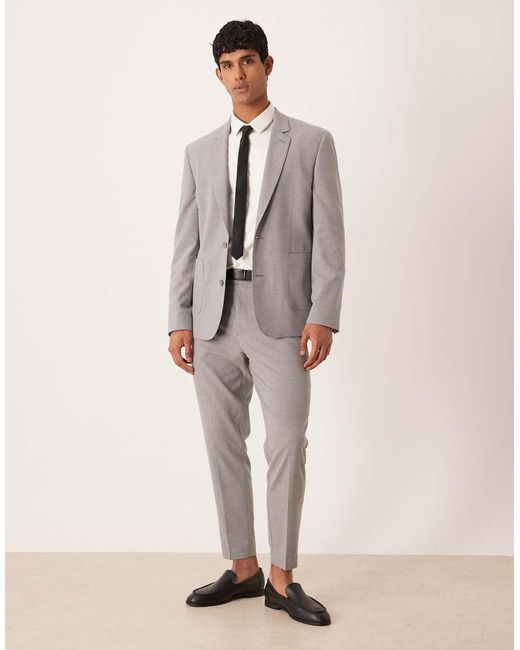 ASOS Gray Slim Suit Jacket for men