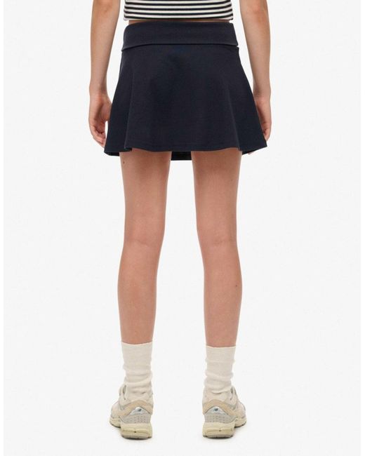 Athletic essentials - jupe à taille rabattue - éclipse Superdry en coloris Blue