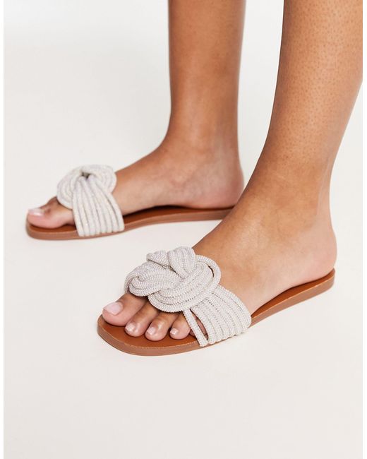 Steve Madden Adore Braided Sandals in Natural | Lyst Canada