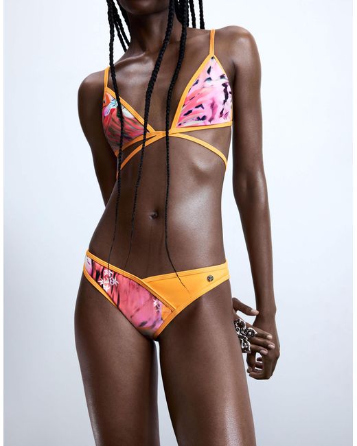 Bas Desigual en coloris Orange