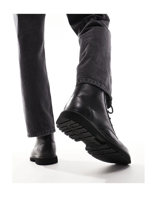 Botas negras con cordones Calvin Klein de hombre de color Black