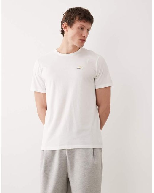 Calvin Klein White Pride Cotton T-shirt for men