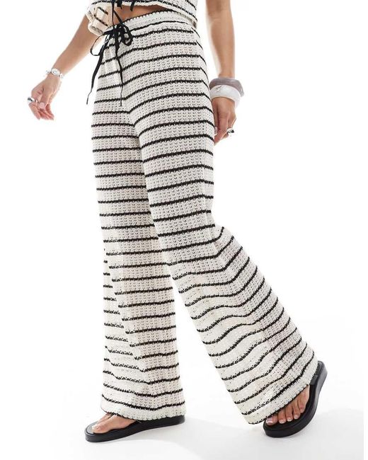 esmé studios White Esmee Exclusive Tie Front Beach Trousers
