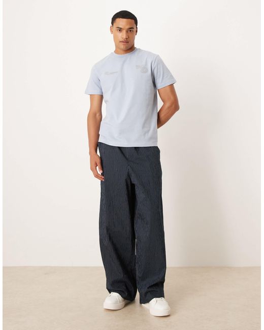 ASOS White T-shirt With High Build Text Graphic for men