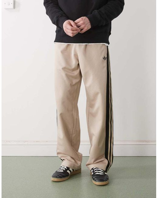 Adidas Originals Natural Loose Mesh Trackpants for men