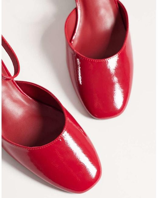 Glamorous Red Heeled Mary Janes