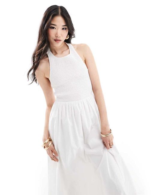 Nobody's Child White Tizzy Midaxi Dress