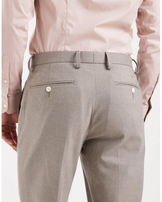 ASOS White Slim Suit Trousers for men