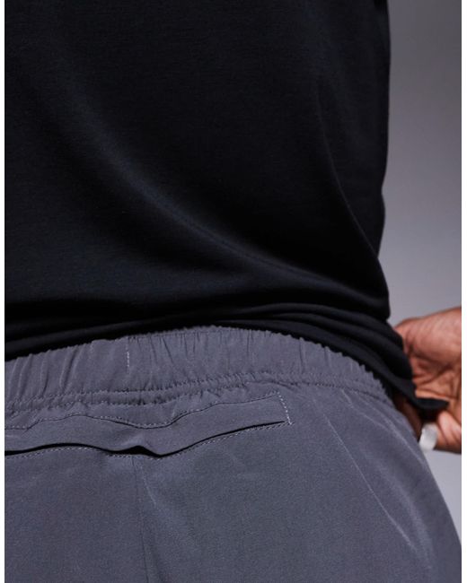 4505 Blue Icon 3 Inch Quick Dry Running Shorts With Back Phone Pocket 2 Pack for men