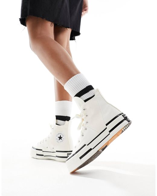 Converse White – chuck 70 plus hi – sneaker