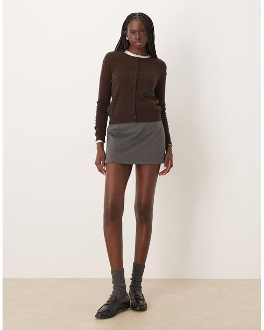 Mango Lichtgewicht Vest in het Brown