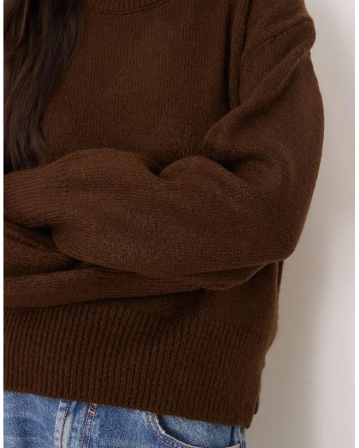 ASOS Brown – kastiger pullover