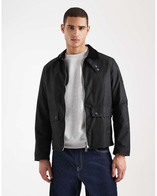 Barbour Gray Marker Wax Jacket for men