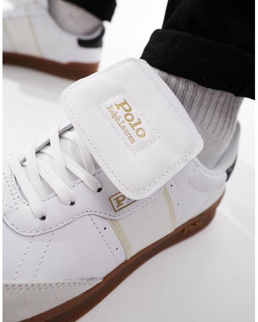 Polo Ralph Lauren – heritage aera – sneaker aus wildleder in Black für Herren