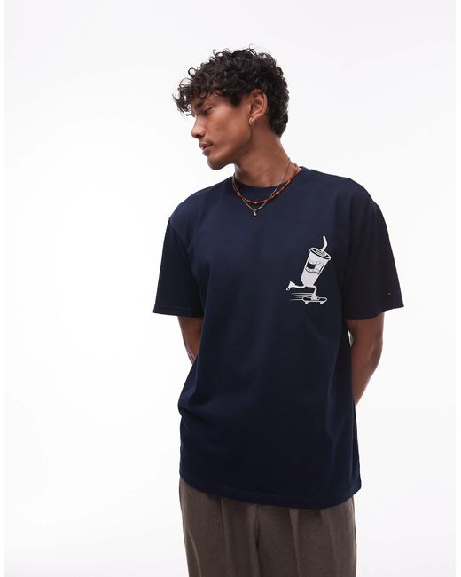 Tommy Hilfiger – t-shirt in Blue für Herren