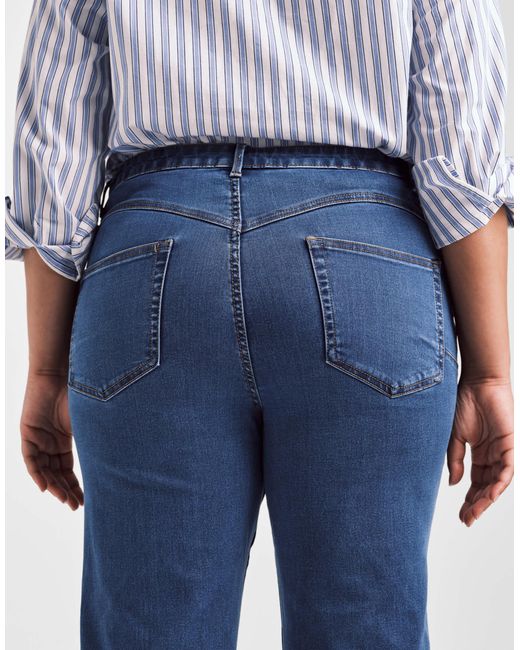ASOS Blue Asos Design Curve Power Stretch Sculpt Flare Jeans