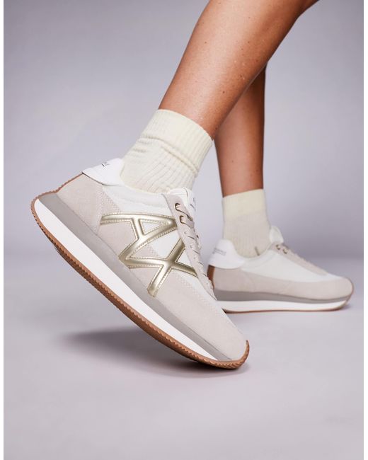 ARMANI EXCHANGE White Logo Trainers