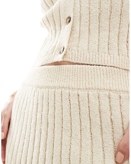 Vero Moda White Aware Lightweight Knitted Mini Skirt Co-ord