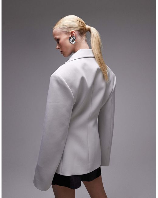 ASOS Gray – taillierter, figurbetonter blazer