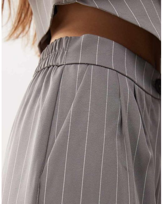 Noisy May Elegante Broek Met Wijde Pijpen in het Natural