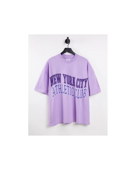 Topman – super-oversize-t-shirt in Purple für Herren