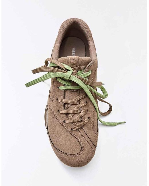 Bershka White Flat Sole Trainers
