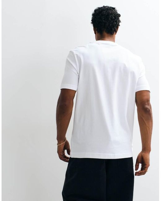 Boss White Hugo Boss Relaxed Fit Small Graphic T-shirt for men