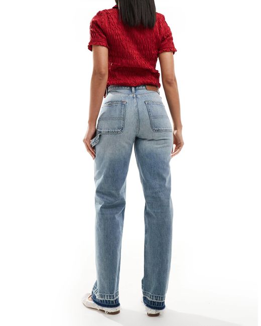 Tommy Hilfiger Blue – layla – gerade, schmal geschnittene jeans
