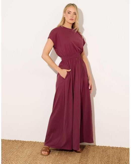 Long Tall Sally Shirred Waist Maxi Dress