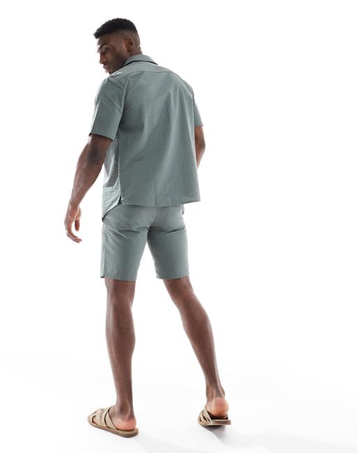 Short d'ensemble en crépon - kaki Only & Sons pour homme en coloris Green