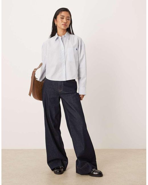 Calvin Klein White Relaxed Cotton Poplin Shirt