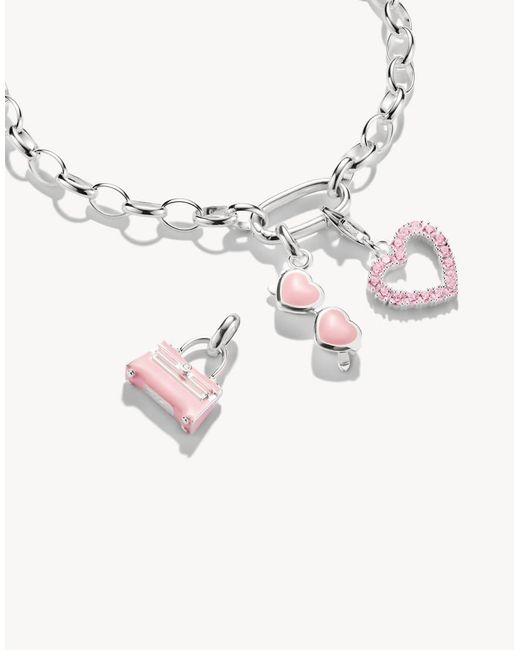 Thomas Sabo Pink Charm Pendant Handbag Connect