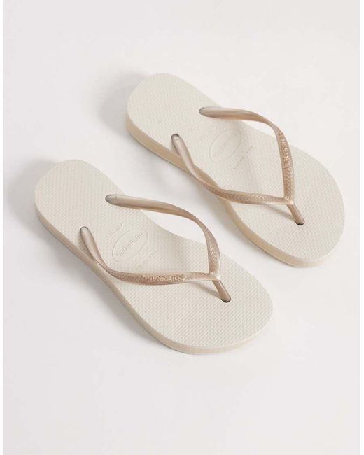 Havaianas Natural Slim Platform Flip Flops