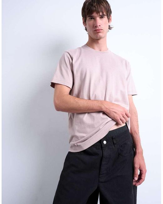 Topman T-Shirt Met Normale Pasvorm in het Purple voor heren