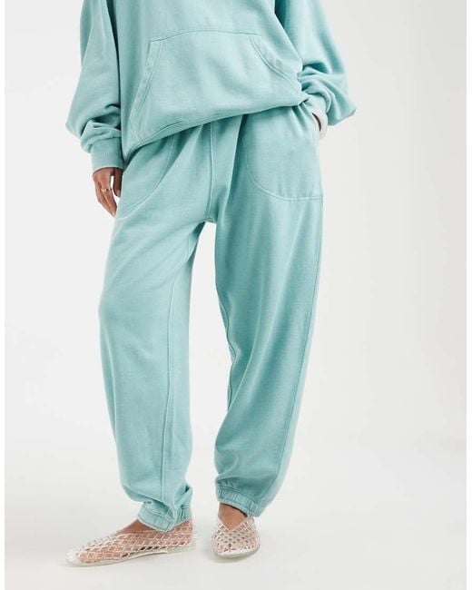 Free People Blue Slow It Down Sweatpants