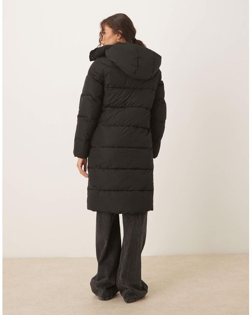 Calvin Klein Black Long Essential Puffer Jacket